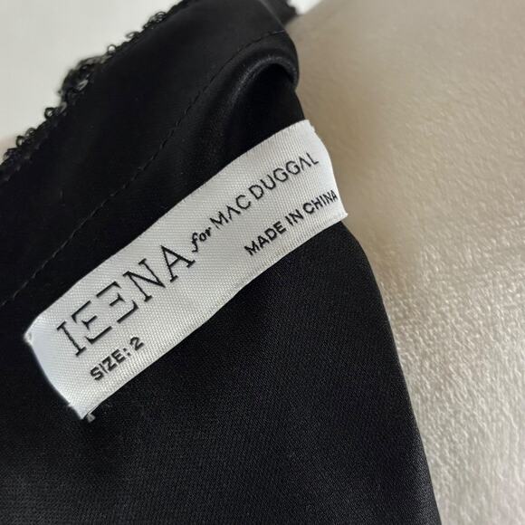 Mac Duggal Sequin Sheath Dress 2 Black NWT - Picture 8 of 9